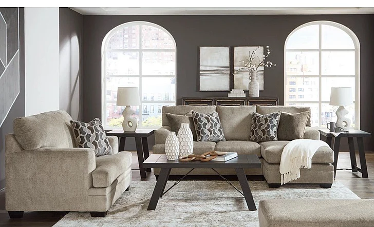 Stonemeade 2pc Living Room Set in Taupe