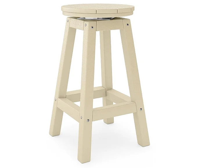 SoPoly 14" Round Counter Stool in Tybee Sand STROC-TY-TY