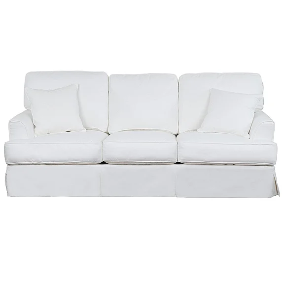 Sunset Trading Ariana Slipcovered Sleeper Sofa in White SU-78341-81