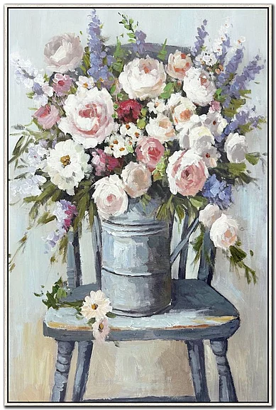 Streamline Art Seated In Bloom E863117