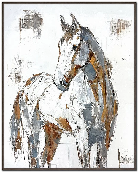 Streamline Art Brushstroke Horse E863308