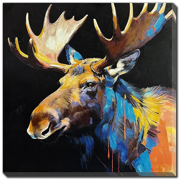Streamline Art Vibrant Moose E892261