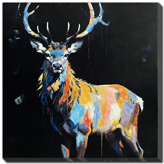 Streamline Art Vibrant Deer E892278