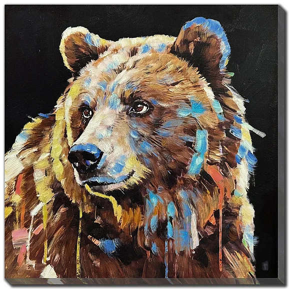 Streamline Art Vibrant Bear E892285