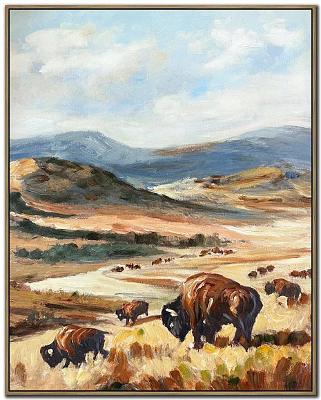 Streamline Art Bison Valley I E892551