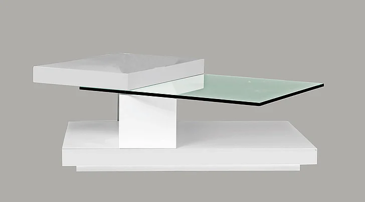 Beverly Hills Swing Coffee Table in White