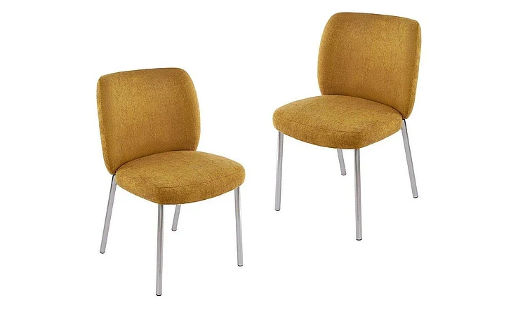 Modus Furniture Fomo Upholstered Dining Chair in Pineapple SWWU64 (Set of 2)