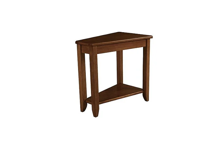 Hammary Chairsides Wedge Chairside Table in Oak 200-T00220-00