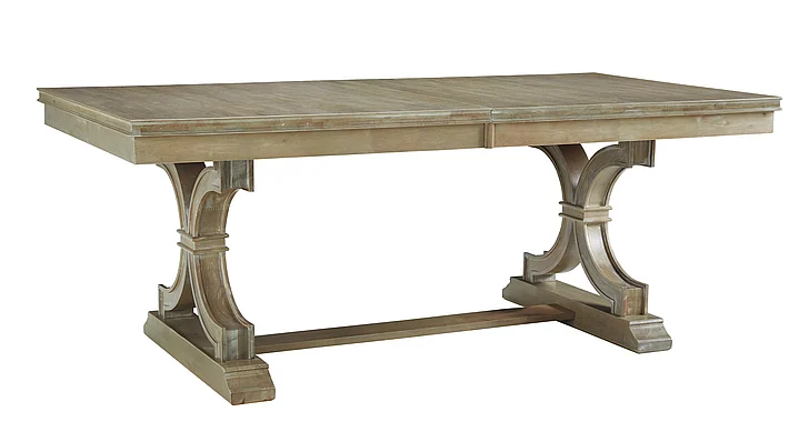 John Thomas Cosmopolitan Extension Table in Taupre Gray T09-4078XA;T09-4078XB