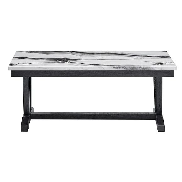 Global Furniture T1319 Coffee Table in Black/White T1319-BLK/WHT-CT
