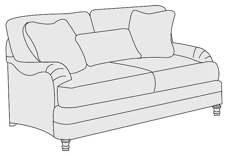 Bernhardt Upholstery Tarleton Loveseat B4265 CUSTOM ITEM