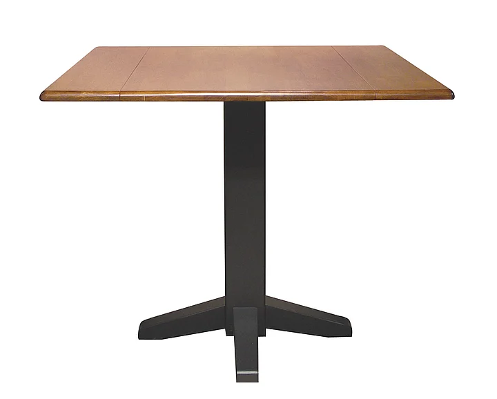 John Thomas Furniture Dining Essentials 36" Dropleaf Table in Cinnamon/Espresso T58-36SDP