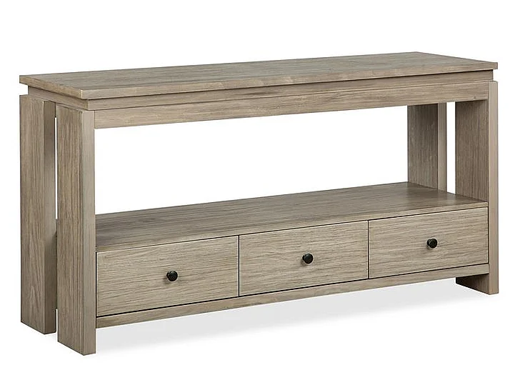 Magnussen Furniture Conrad Rectangular Sofa Table in Stone Harbor Grey T5865-73