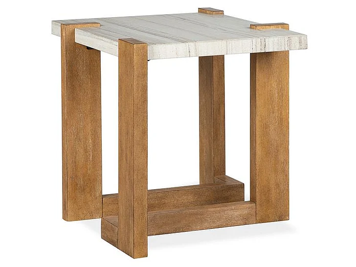 Magnussen Furniture Carrington Rectangular End Table in Honey Wheat T5930-03