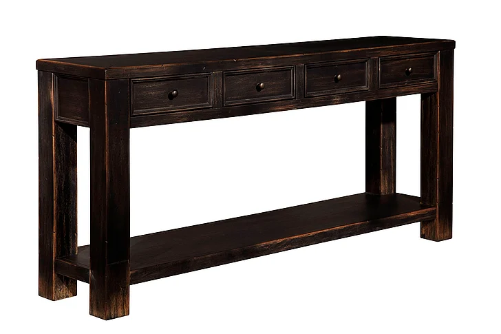 Gavelston Sofa Table in Black T732-4 FedEx/UPS