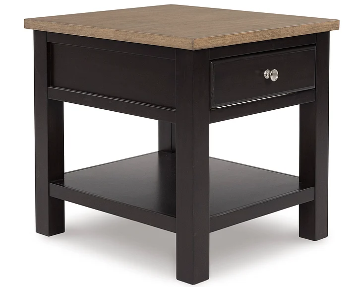 Drazmine Rectangular End Table in Brown T734-3 FedEx/UPS PROMO
