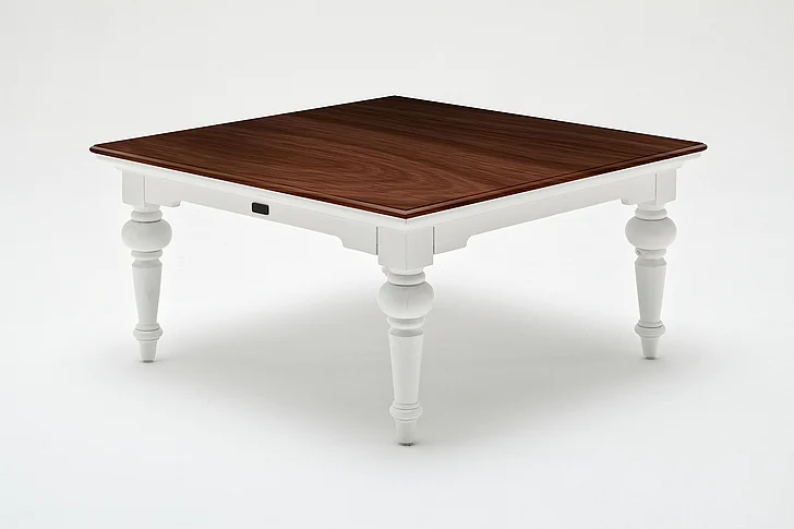 Nova Solo Provence Accent Square Cooffee Table in White T774TWD