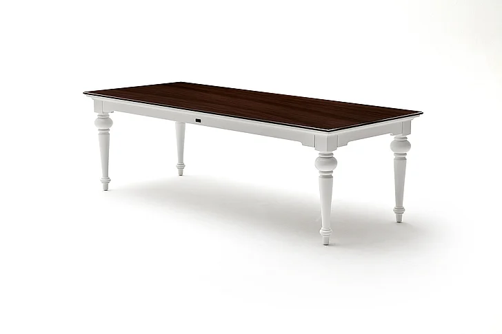 Nova Solo Provence Accent 94" Dining Table in White T784TWD