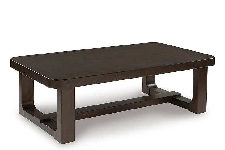 Breckington Rectangular Cocktail Table in Dark Brown T856-1 FedEx/UPS