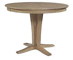 John Thomas Furniture Cosmopolitan Siena Pedestal Dining Table in Honey