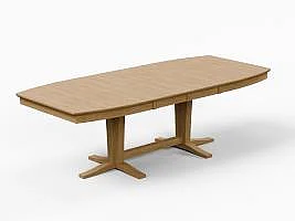 John Thomas Furniture Cosmopolitan Milano Double Butterfly Ext. Table Dining Table in Honey