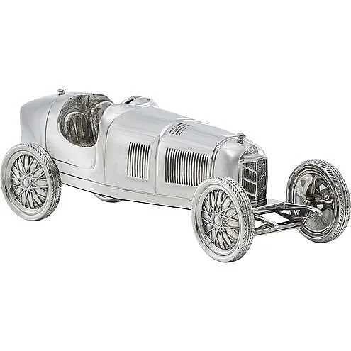 Theodore Alexander Spencer London Mille Miglia Mark Car Sculpture in Nickel TA10017.C296