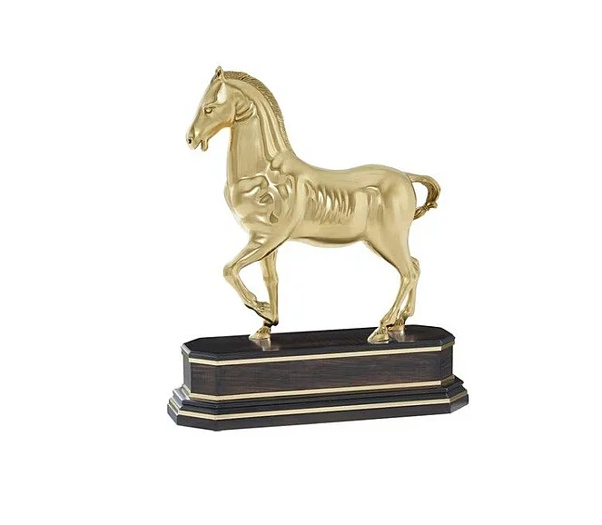 Theodore Alexander Spencer London Dressage Sculpture in Polished Brass TA10021.C296