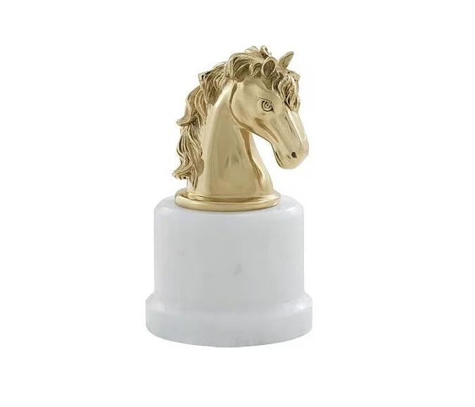 Theodore Alexander Spencer London the Knight Sculpture in Polished Brass TA10022.C296