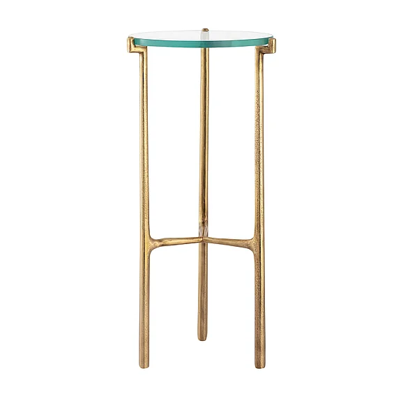 Atlas Bump Out Accent Table - Aged Brass TA11030-01 PROMO