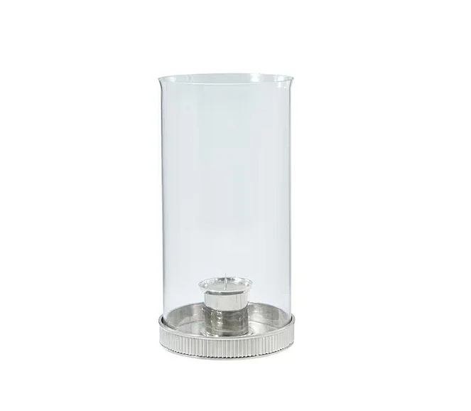 Theodore Alexander Spencer London Last Storm of the Season Grande Candleholder in Nickel TA13001.C383 CLOSEOUT