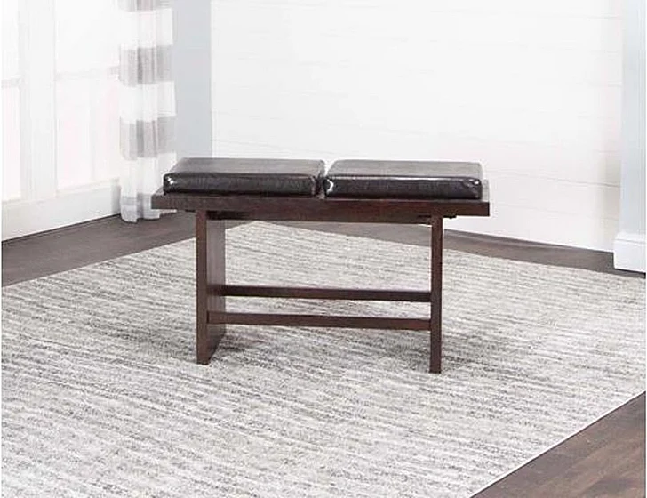 Sunset Trading Bengal Two Cushion Counter Bench in Espresso TA314-21
