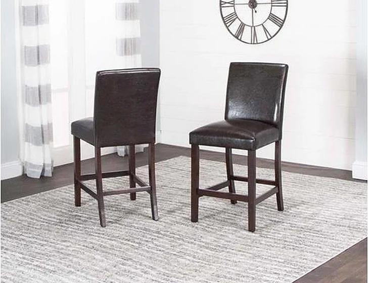 Sunset Trading Bengal Parson's Counter Stool (Set of 2) in Espresso TA314-24