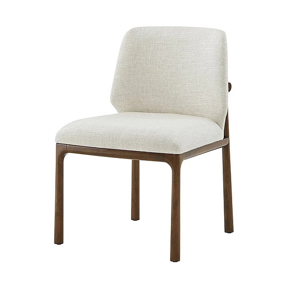 Theodore Alexander Kesden Dining Side Chair in Pyramid Brown TA40038.1CPB