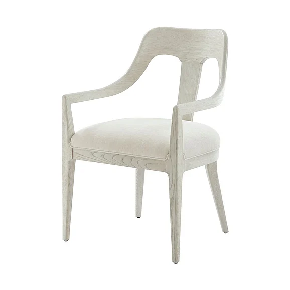 Theodore Alexander Essence Dining Arm Chair in Opal TA41041.1CNC CLOSEOUT
