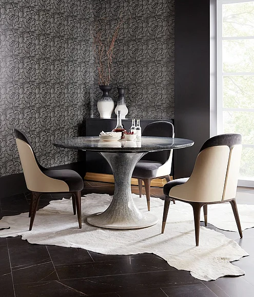 Theodore Alexander TA Originals 5pc Dining Table Set in Filament