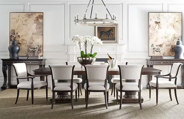 Theodore Alexander Spencer London 9pc Dining Table Set in SPL-Fulham