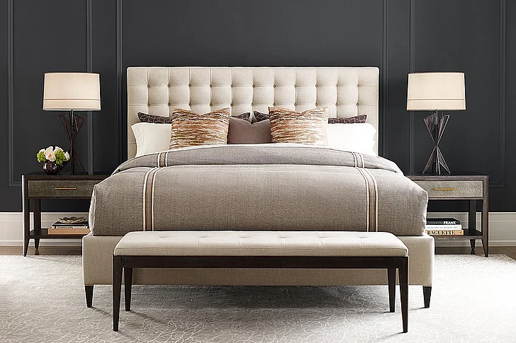 Theodore Alexander TA Studio Hampton 2pc US Bedroom Set in Rowan