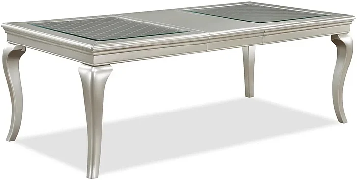 Crown Mark Furniture Caldwell Dining Table in Light Champagne 2264T-4284