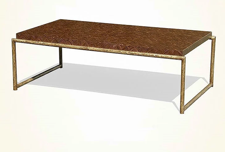 Indo Puri Besi Rectangular Coffee Table in Coco
