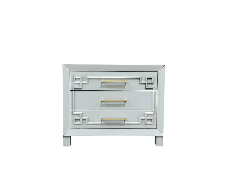 Split Nickel Tanya 3 Drawer Console Clay V-TANYA-3DWR | T4C13