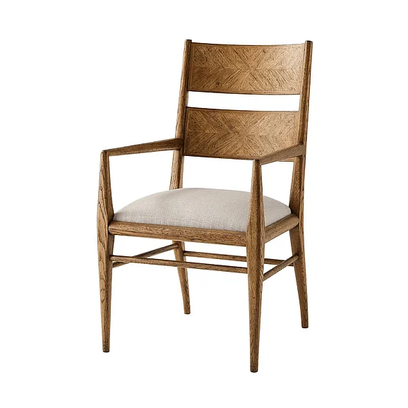 Theodore Alexander Nova Dining Arm Chair in Dawn TAS41023.1BUS (Set of 2)