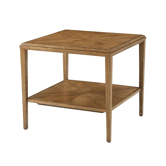 Theodore Alexander Nova Square Side Table in Dawn TAS50079.C253