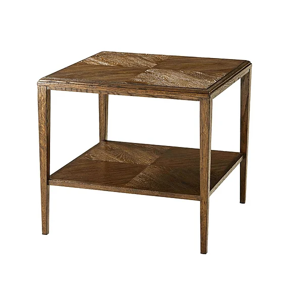 Theodore Alexander Nova Square Side Table in Dusk TAS50079.C254