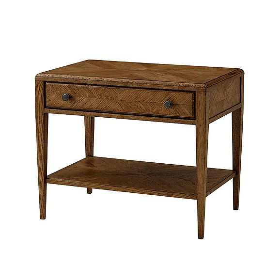 Theodore Alexander Nova Drawer Side Table in Dusk TAS50081.C254