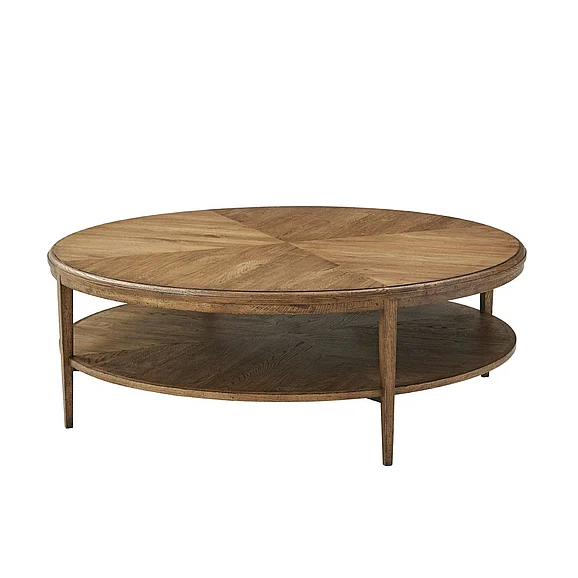 Theodore Alexander Nova Round Cocktail Table in Dawn TAS51062.C253
