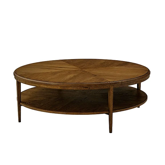 Theodore Alexander Nova Round Cocktail Table in Dusk TAS51062.C254