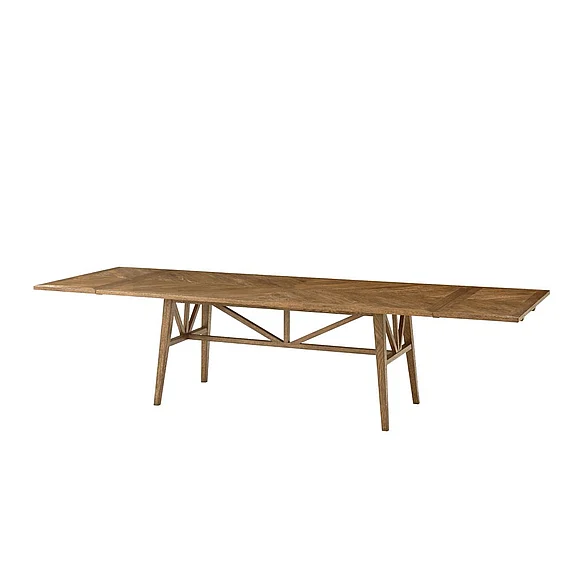 Theodore Alexander Nova Extending Dining Table in Dawn TAS54082.C253 CLOSEOUT