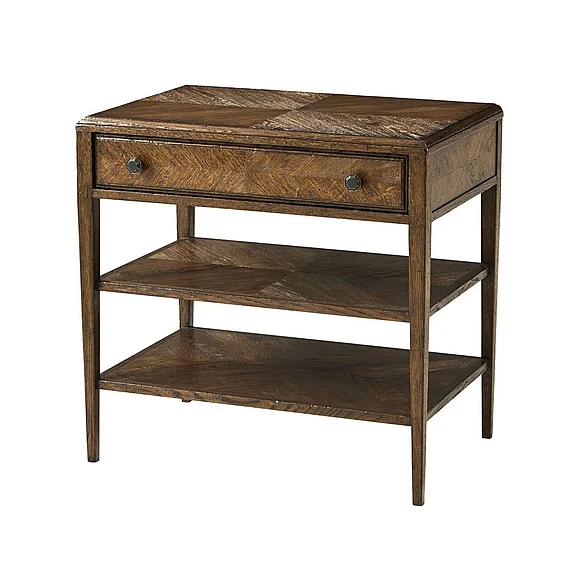 Theodore Alexander Nova Two Tiers Night Stand in Dusk TAS60039.C254