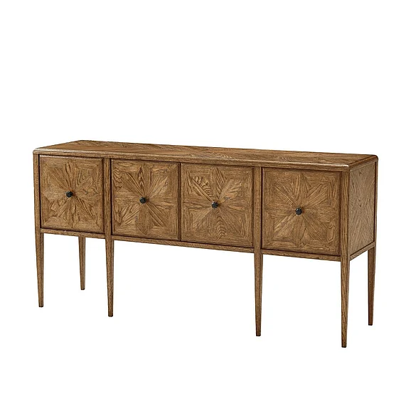 Theodore Alexander Nova Four Door Rectangular Credenza in Dawn TAS61043.C253