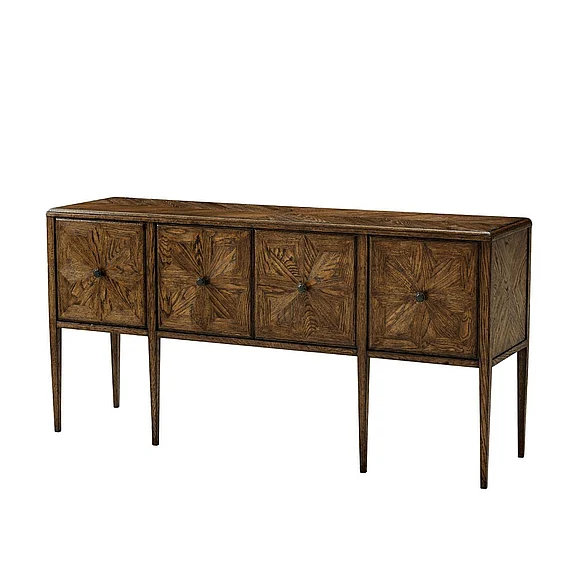 Theodore Alexander Nova Four Door Rectangular Credenza in Dusk TAS61043.C254